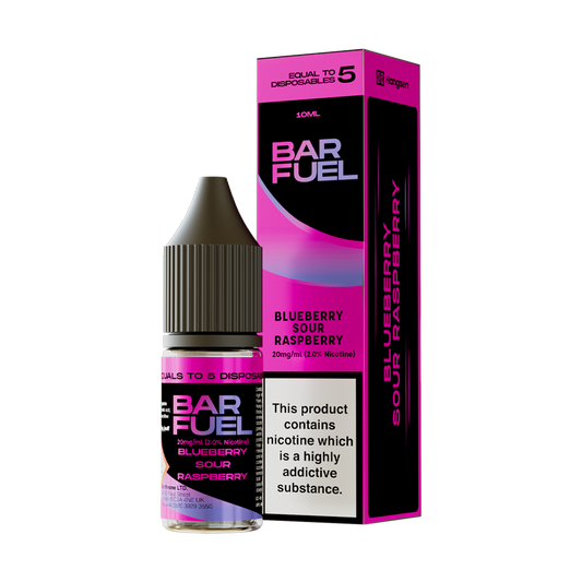 Bar Fuel Blueberry Sour Raspberry Nic Salts 10ml - The Ace Of Vapez