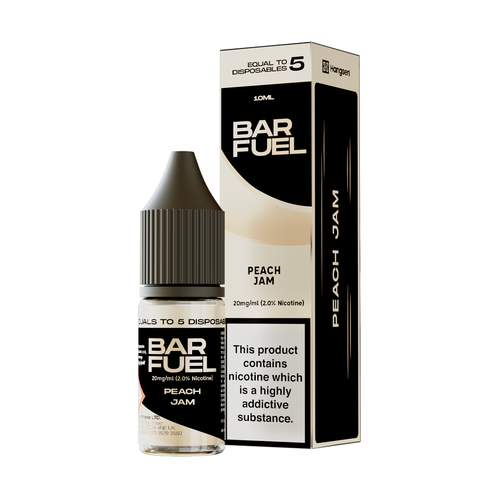 Bar Fuel Peach Jam Nic Salts 10ml - The Ace Of Vapez