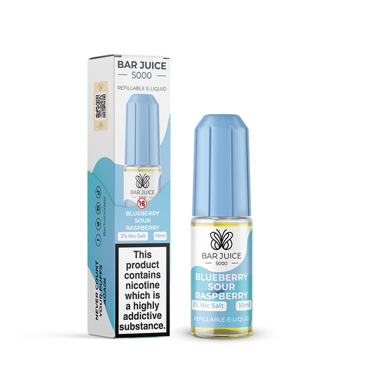 Bar Juice 5000 Salt Blueberry Sour Raspberry 10ml - The Ace Of Vapez