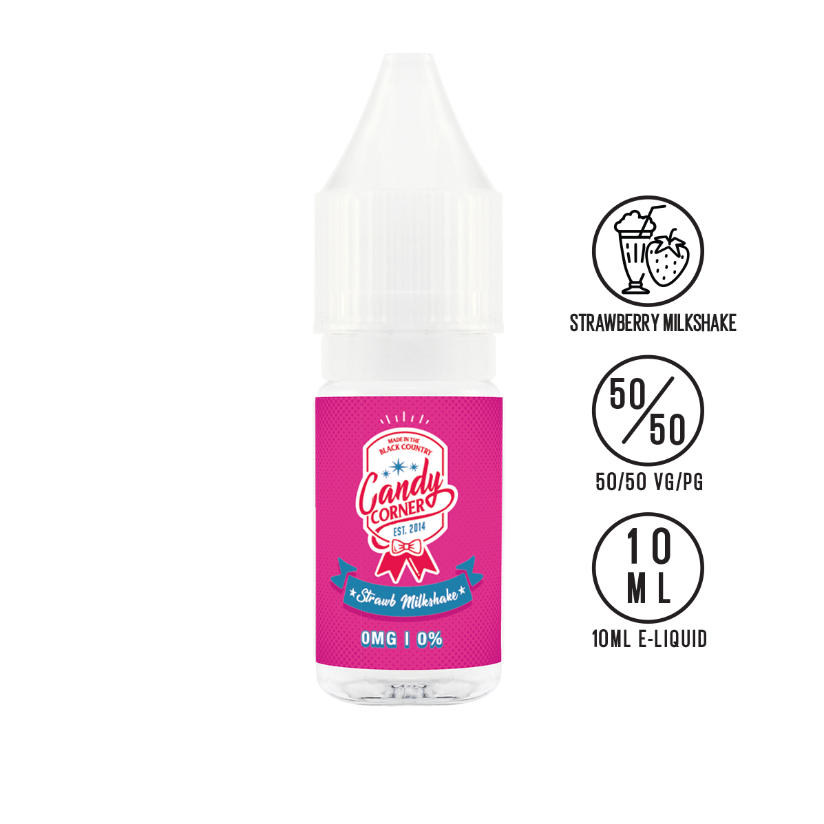 Candy Corner - Strawberry Milkshake 10ml - The Ace Of Vapez