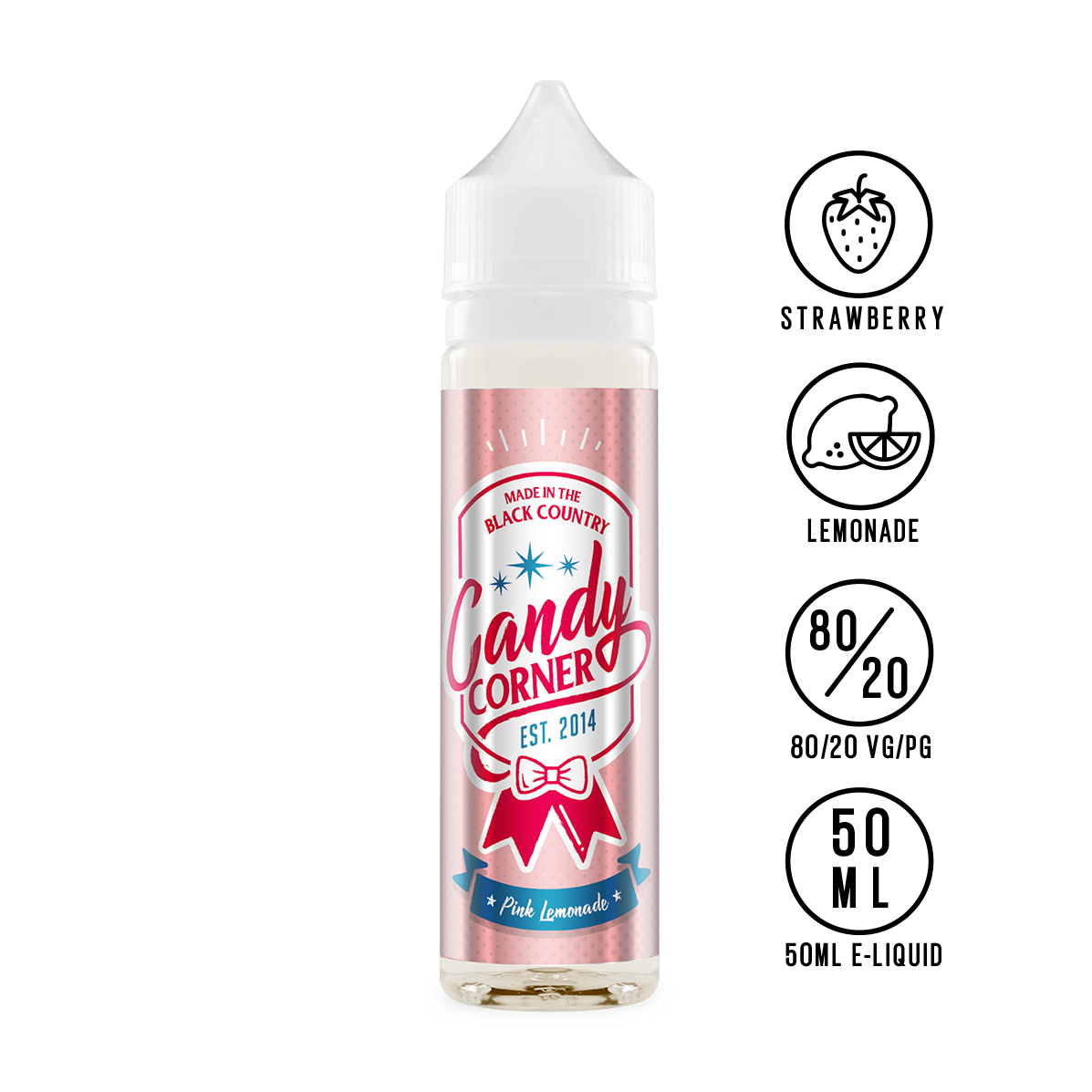 Candy Corner Pink Lemonade 50ml | The Ace Of Vapez