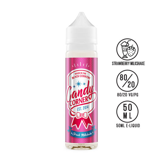 Candy Corner Strawberry Milkshake 50ml | The Ace Of Vapez