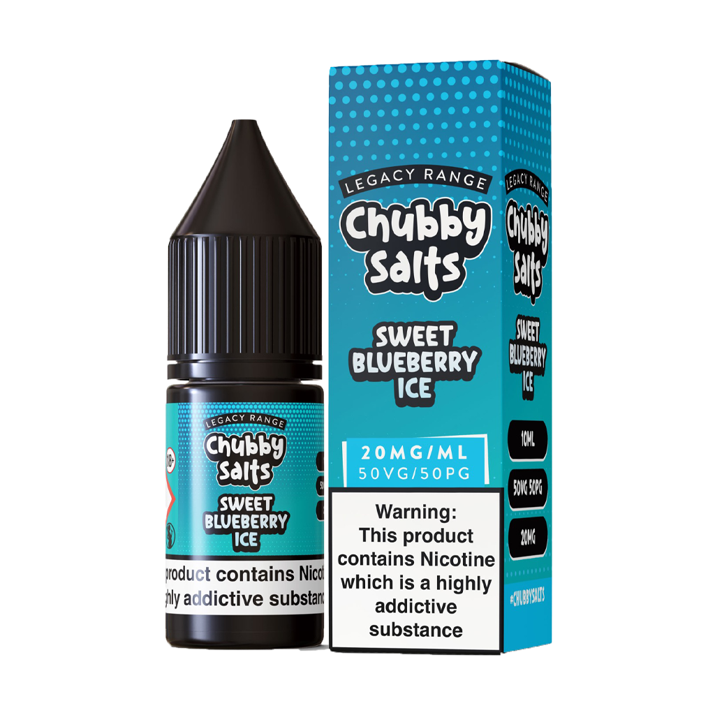 Chubby Salts Sweet Blueberry Ice 10ml - The Ace Of Vapez