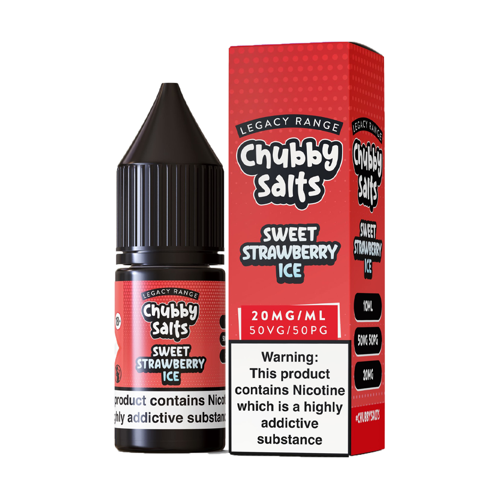 Chubby Salts Sweet Strawberry Ice 10ml - The Ace Of Vapez