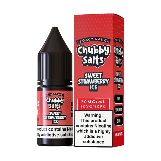 Chubby Salts Sweet Strawberry Ice 10ml - The Ace Of Vapez