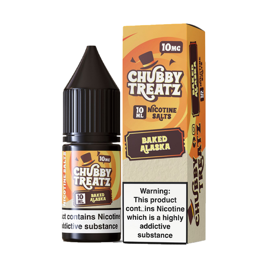 Chubby Treatz Nic Salts Baked Alaska 10ml (Clearance) - The Ace Of Vapez