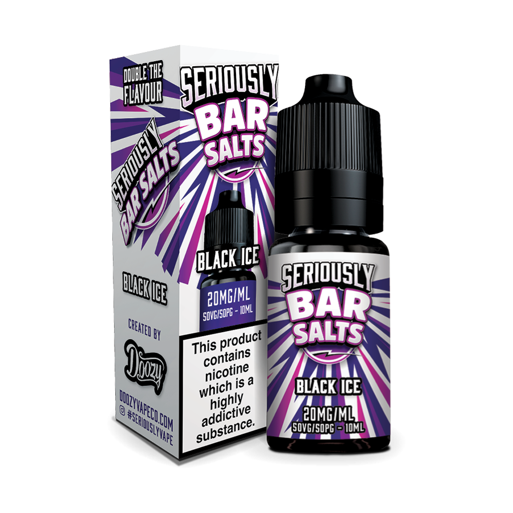 Doozy Seriously Bar Salts Black Ice 10ml - The Ace Of Vapez