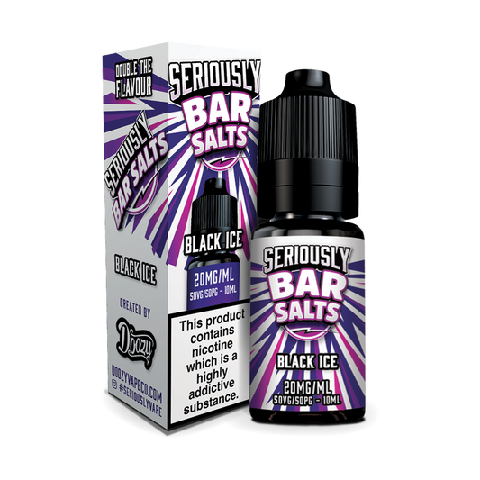 Doozy Seriously Bar Salts Black Ice 10ml (Clearance) - The Ace Of Vapez