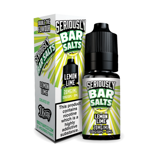 Doozy Seriously Bar Salts Lemon Lime 10ml (Clearance) - The Ace Of Vapez