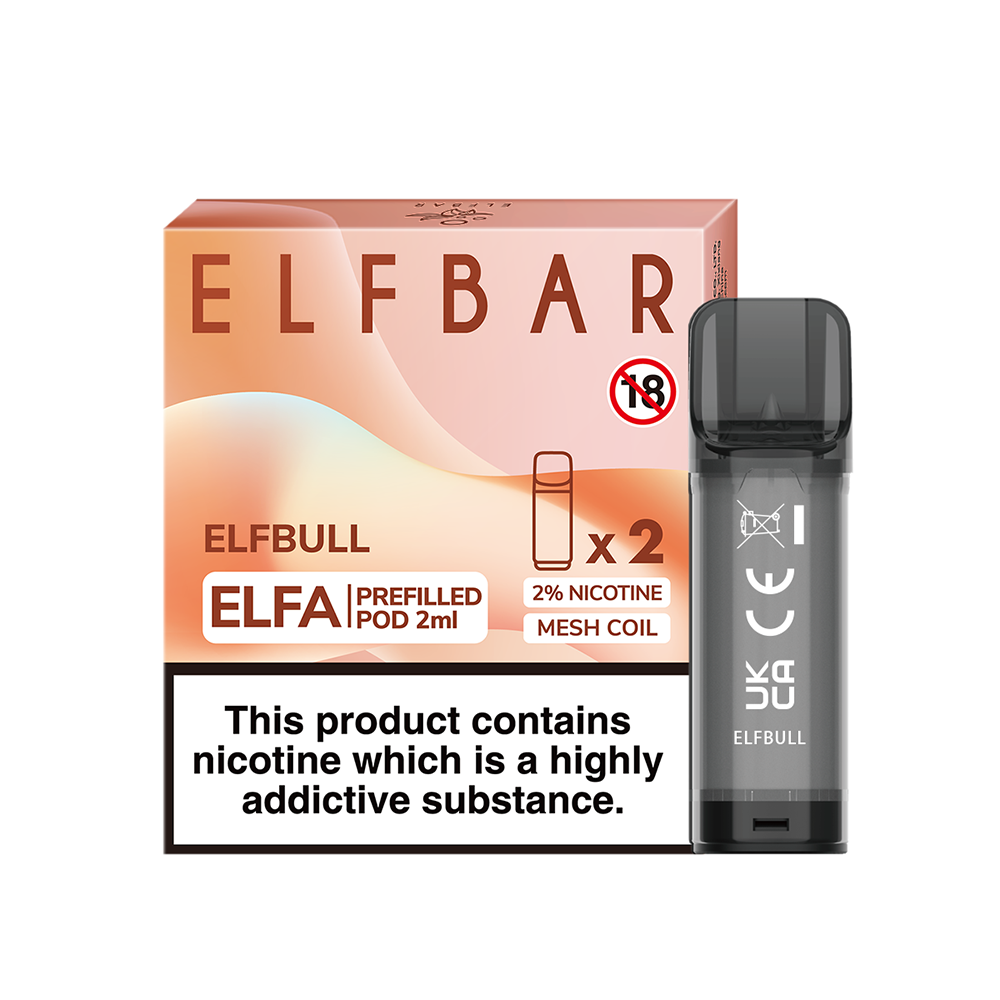 Elf Bar ELFA 2ML Pre-filled Pod 2 Pack - The Ace Of Vapez