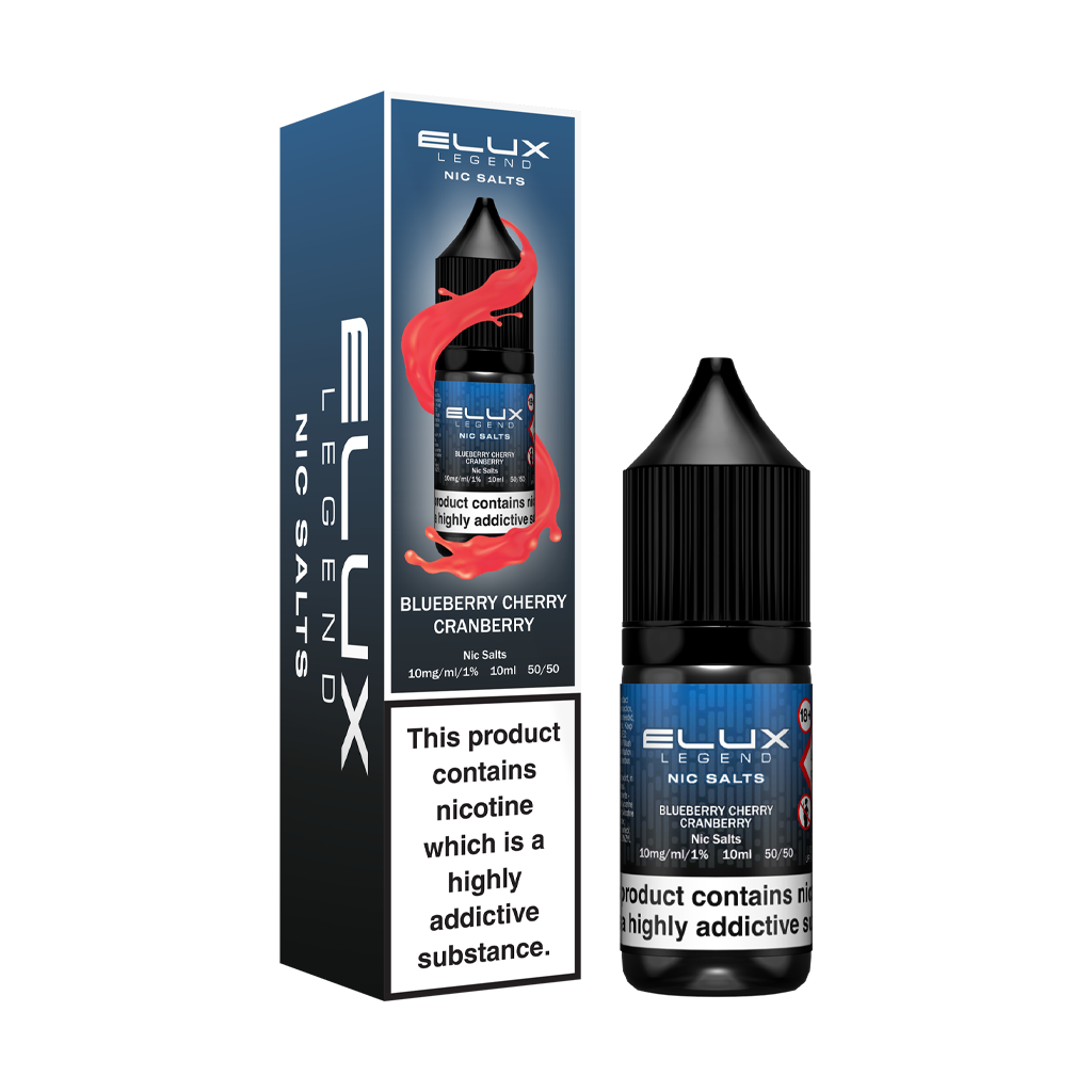 Elux Legend Blueberry Cherry Cranberry Nic Salts 10ml - The Ace Of Vapez