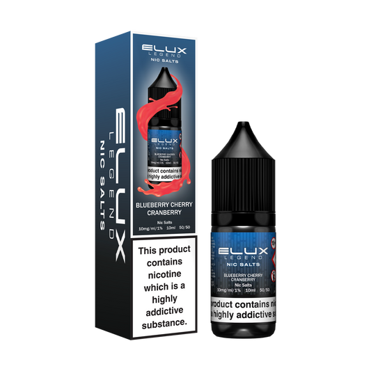 Elux Legend Blueberry Cherry Cranberry Nic Salts 10ml - The Ace Of Vapez