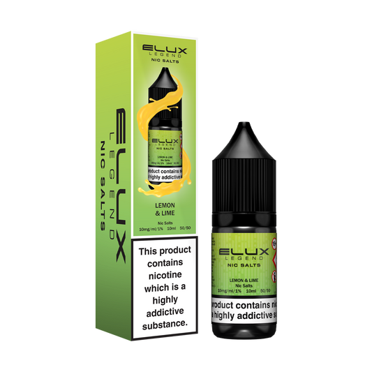 Elux Legend Lemon and Lime Nic Salts 10ml - The Ace Of Vapez