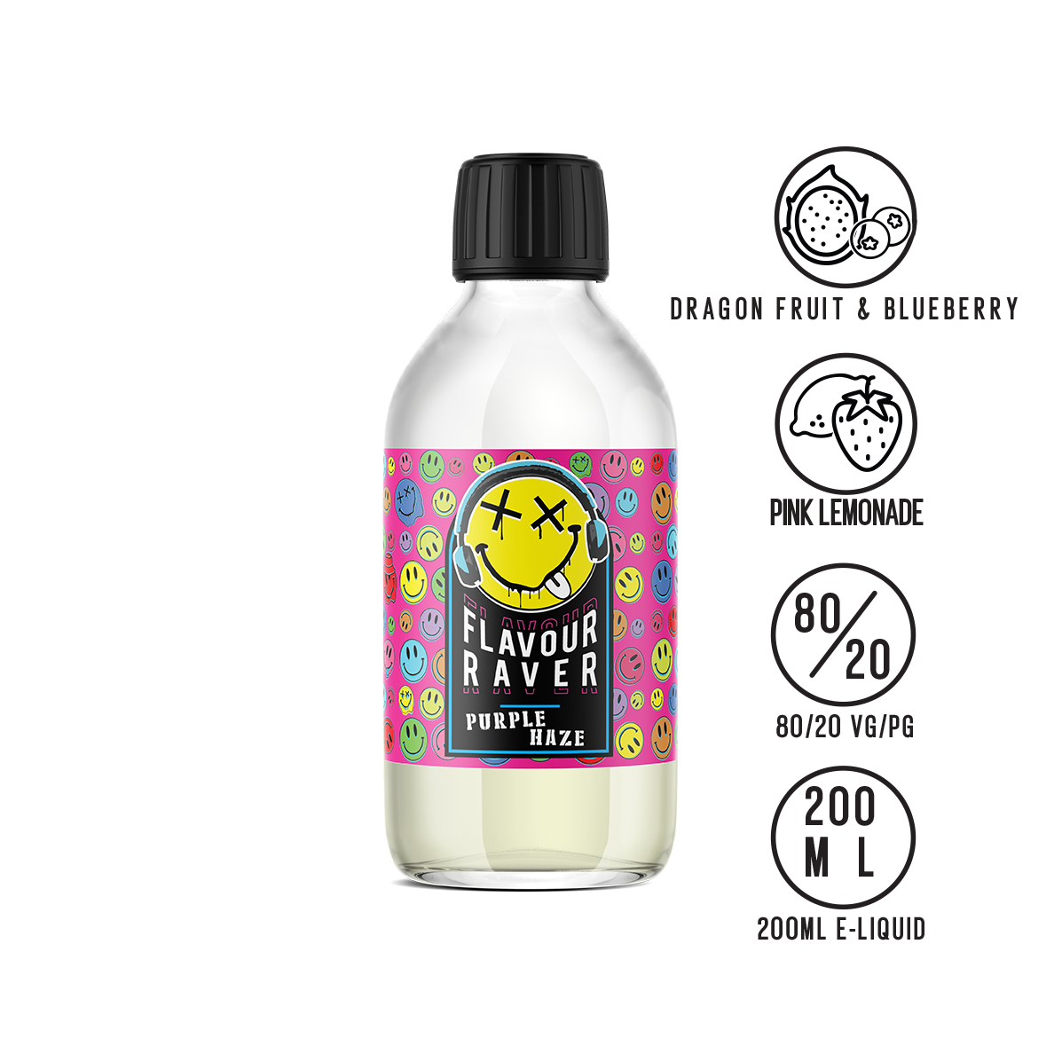 Flavour Raver Purple Haze 200ML Shortfill - The Ace Of Vapez