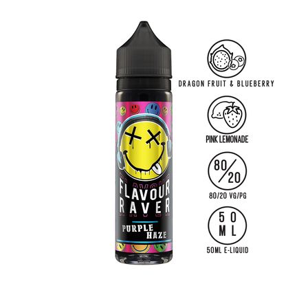 Flavour Raver Purple Haze 50ml Shortfill - The Ace Of Vapez