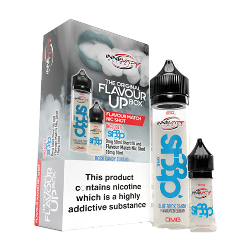 Innevape E Liquids Flavour Up Boxes The Berg Blue Slushie 50ml with Nicotine Flavour Shot (Clearance) - The Ace Of Vapez