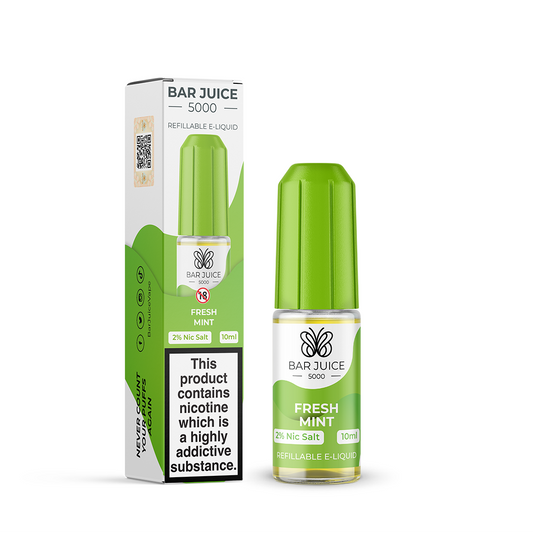 Bar Juice 5000 Salt Fresh Mint 10ml - The Ace Of Vapez