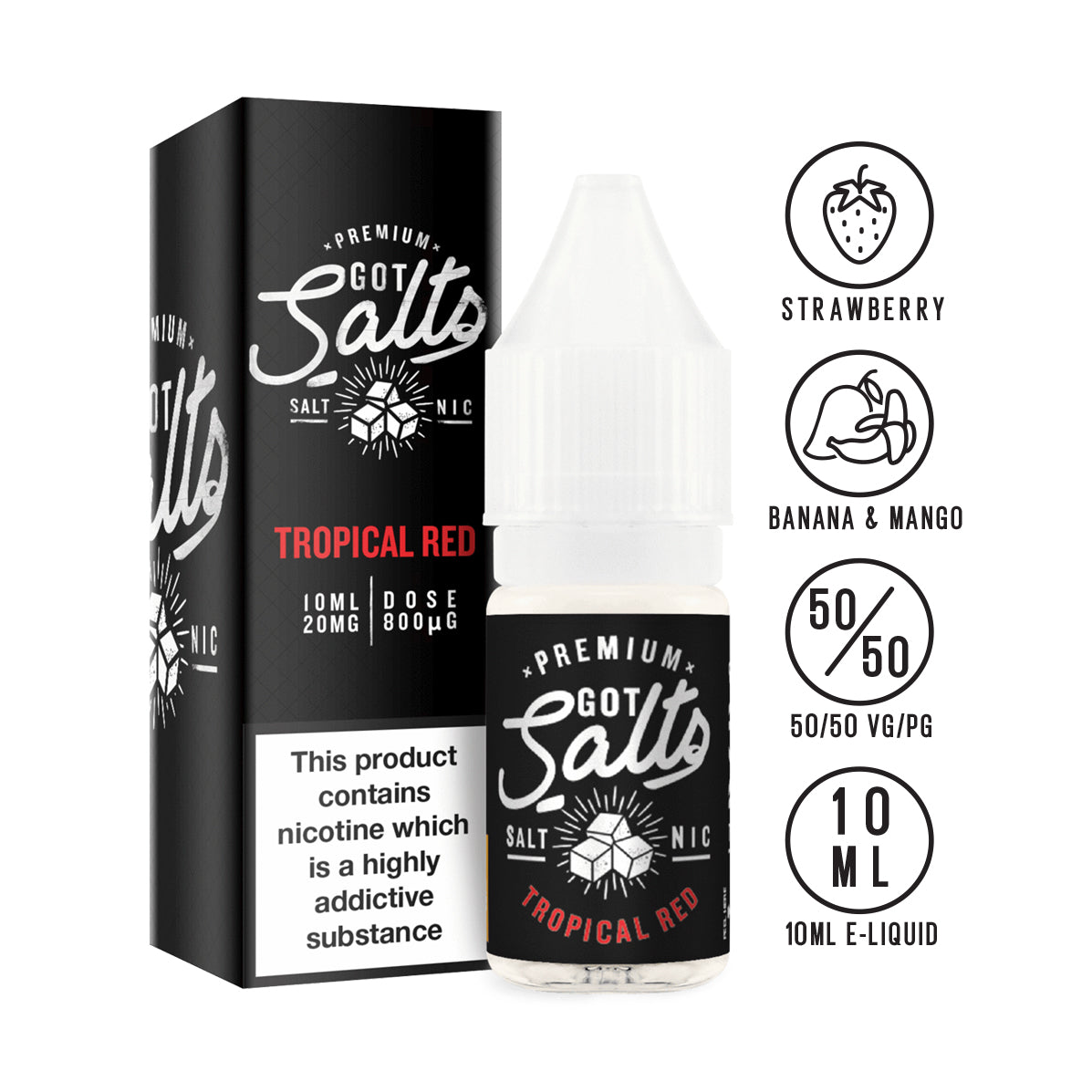 Got Salts - Tropical Red 10ml - The Ace Of Vapez