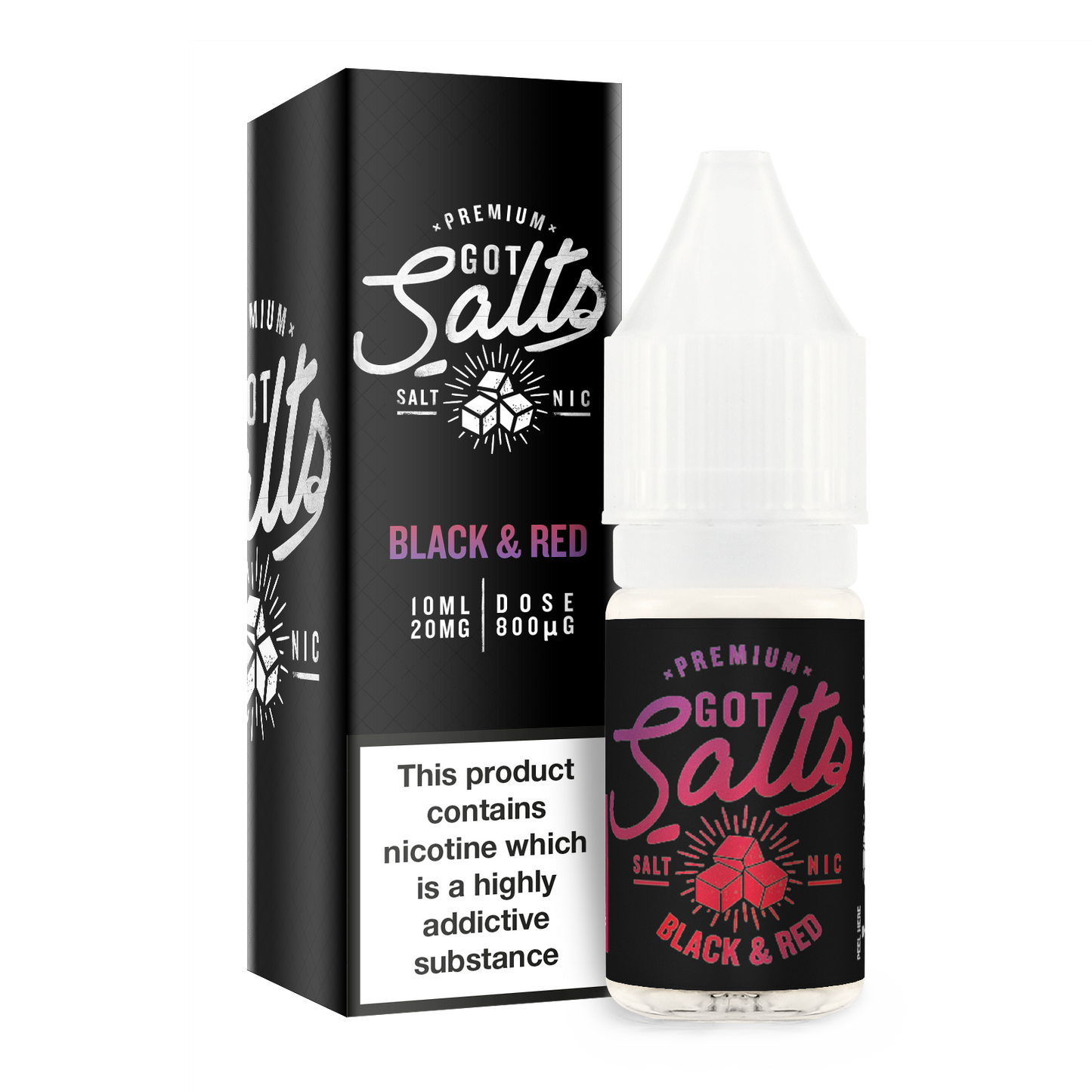 Got Salts - Black & Red 10ml - The Ace Of Vapez