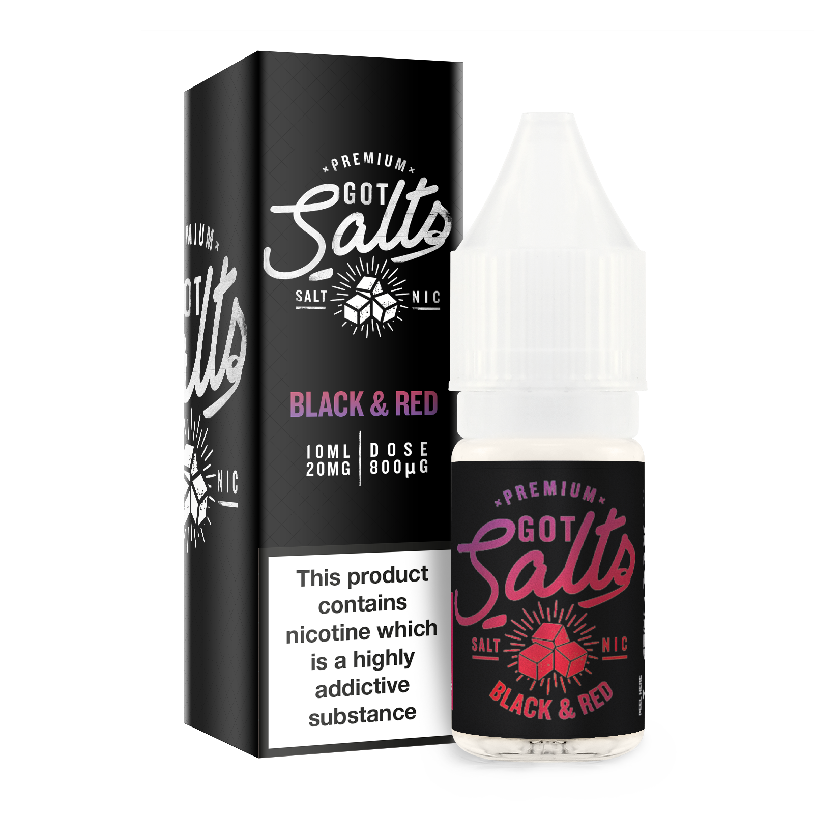 Got Salts - Black & Red 10ml - The Ace Of Vapez