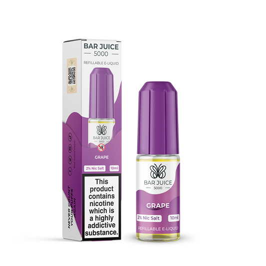 Bar Juice 5000 Salt Grape 10ml - The Ace Of Vapez