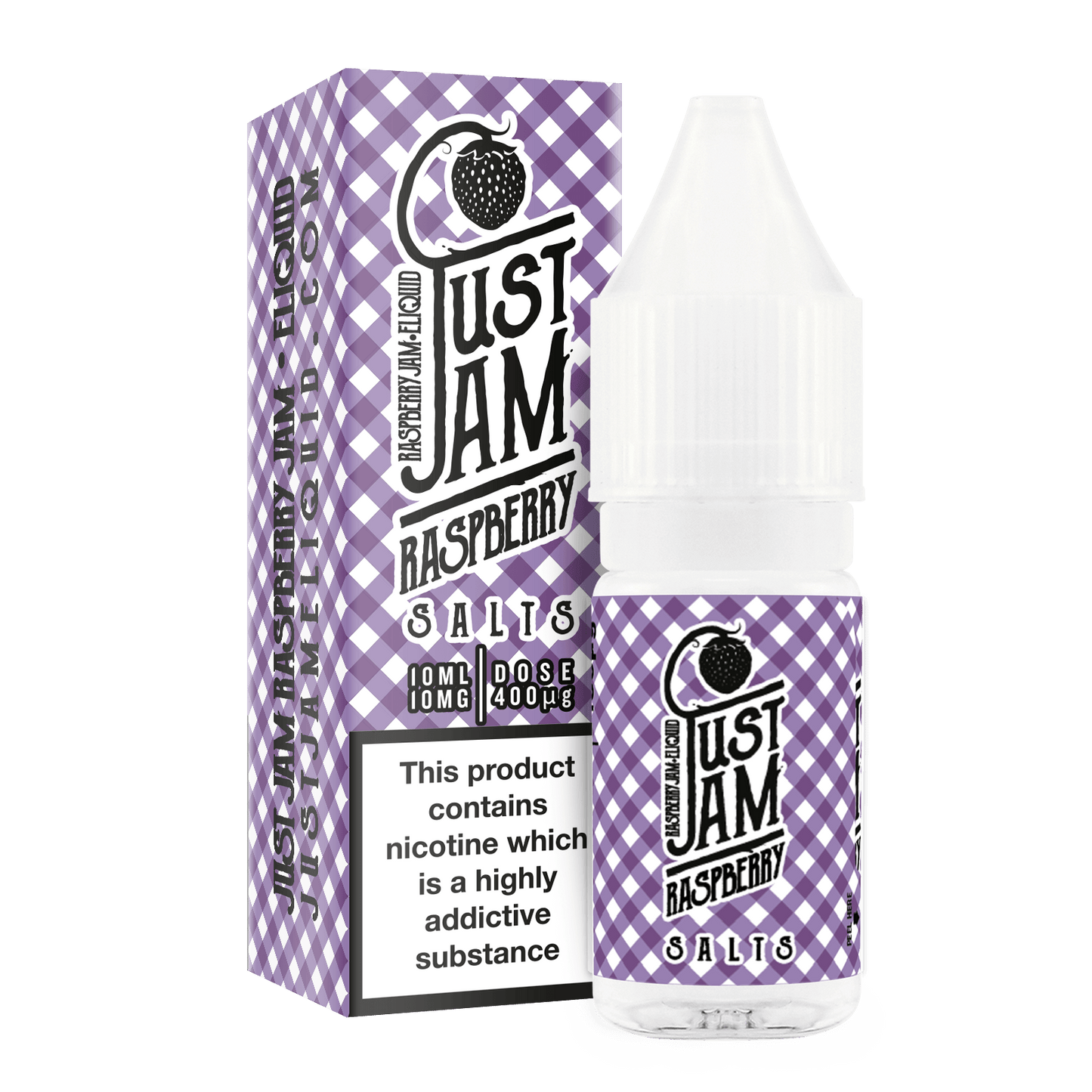 Just Jam Raspberry 10ml Nicotine Salt - The Ace Of Vapez