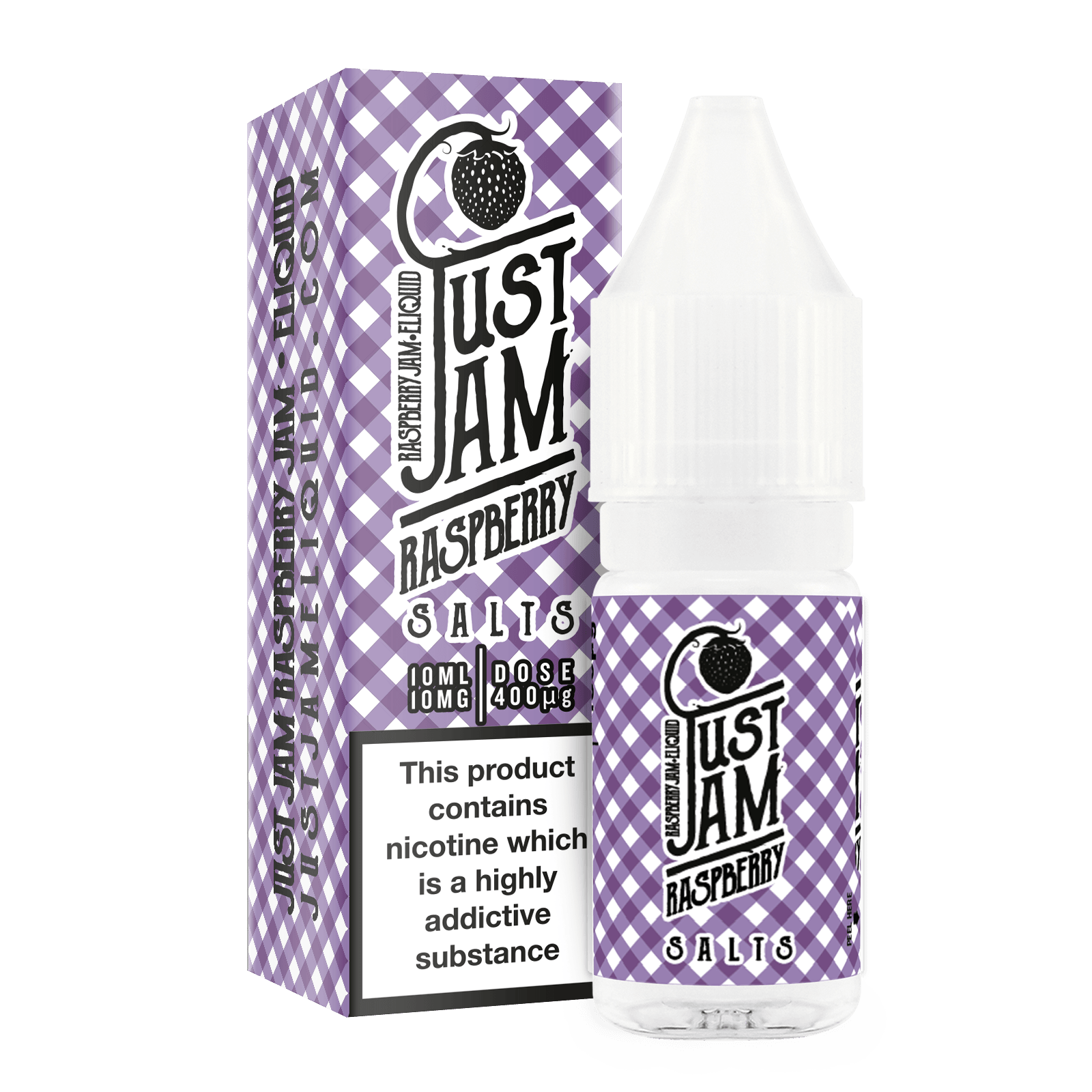 Just Jam Raspberry 10ml Nicotine Salt - The Ace Of Vapez