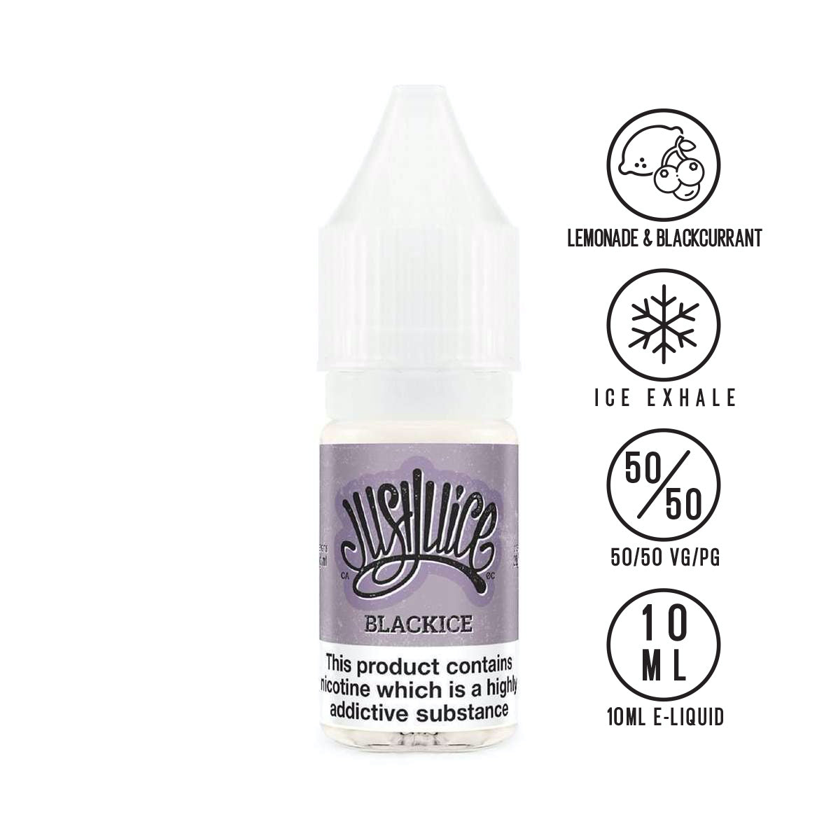 Just Juice - Black Ice 10ml - The Ace Of Vapez