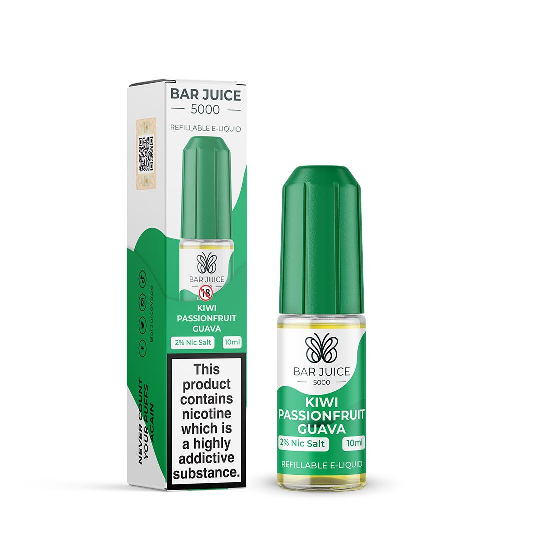 Bar Juice 5000 Salt Kiwi Passionfruit Guava 10ml - The Ace Of Vapez