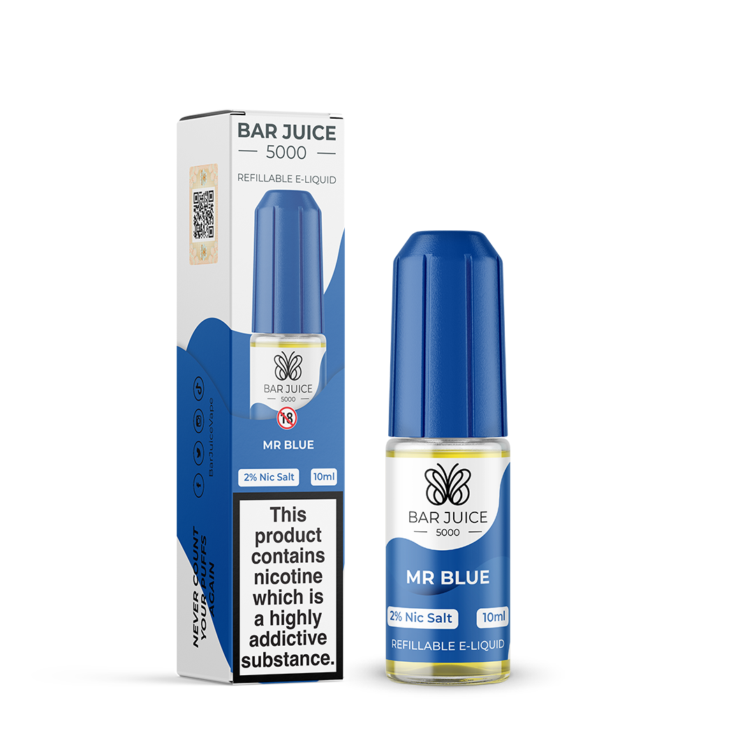 Bar Juice 5000 Salt Mr Blue 10ml - The Ace Of Vapez