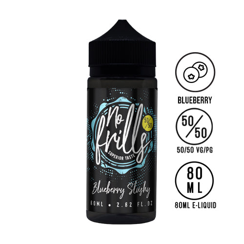 No Frills - Blueberry Slushy 80ml 50/50 - The Ace Of Vapez