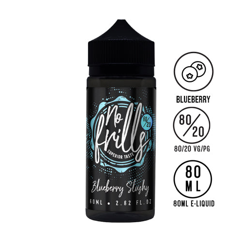 No Frills - Blueberry Slushy 80ml 80/20 - The Ace Of Vapez