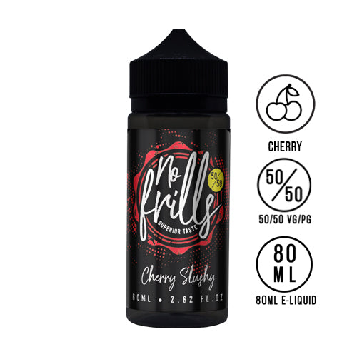 No Frills - Cherry Slushy 80ml 50/50 - The Ace Of Vapez