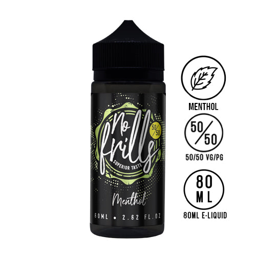 No Frills - Menthol 80ml 50/50 - The Ace Of Vapez