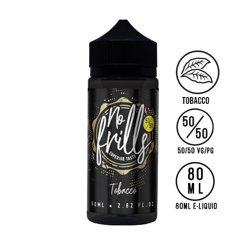 No Frills - Tobacco 80ml 50/50 - The Ace Of Vapez