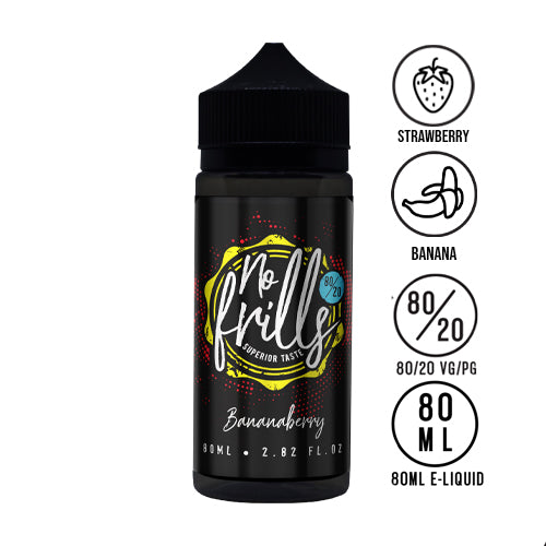 No Frills - Bananaberry 80ml 80/20 - The Ace Of Vapez