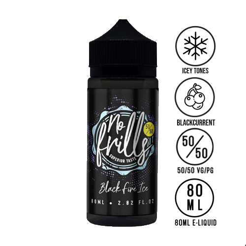 No Frills - Black Fire Ice 80ml 50/50 - The Ace Of Vapez