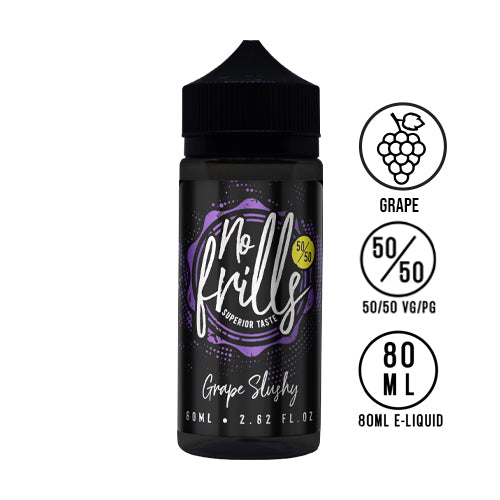 No Frills - Grape Slushy 80ml 50/50 - The Ace Of Vapez