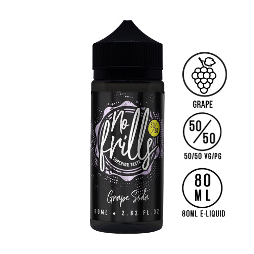 No Frills - Grape Soda 80ml 50/50 - The Ace Of Vapez