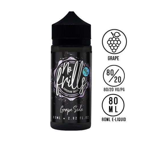 No Frills - Grape Soda 80ml 80/20 - The Ace Of Vapez