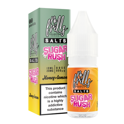 No Frills Salts - Sugar Rush: Honey & Lemon Nic Salt 10ml - The Ace Of Vapez