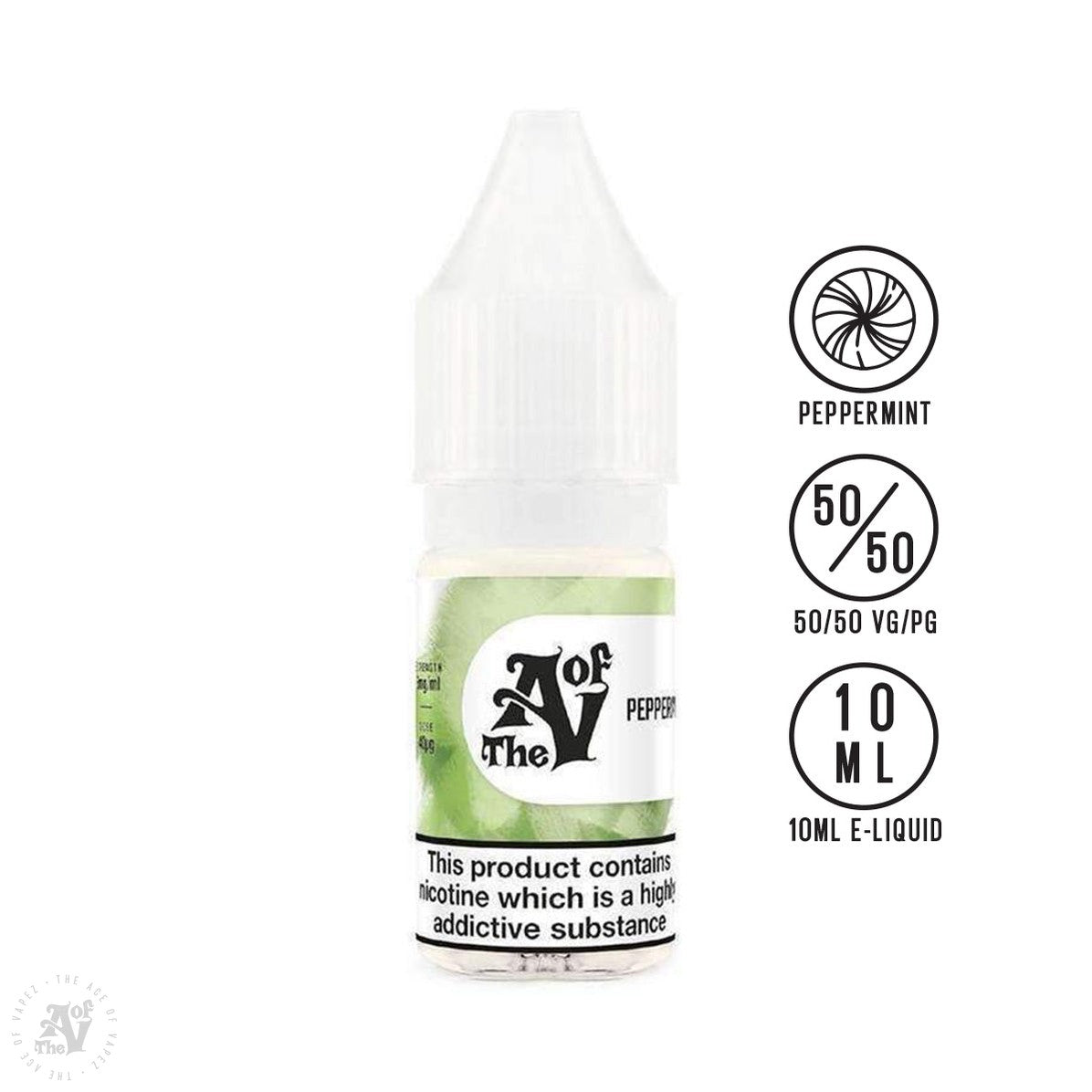 TAOV Basics - Peppermint 10ml - The Ace Of Vapez