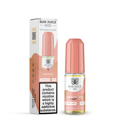 Bar Juice 5000 Salt Peach Ice 10ml - The Ace Of Vapez