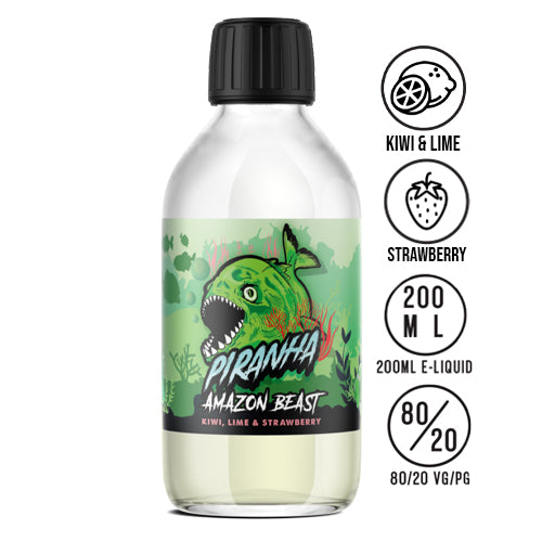 Piranha - Amazon Beast 200ml Shortfill - The Ace Of Vapez