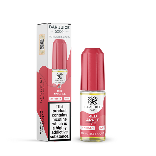 Bar Juice 5000 Salt Red Apple Ice 10ml - The Ace Of Vapez