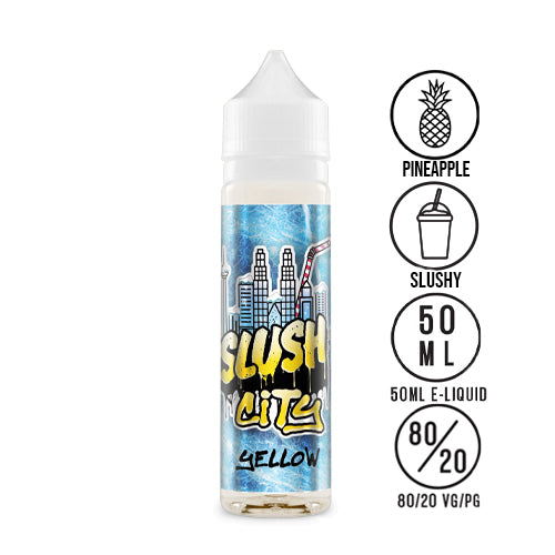 Slush City Yellow Slush 50ml Shortfill With Icons | The Ace Of Vapez