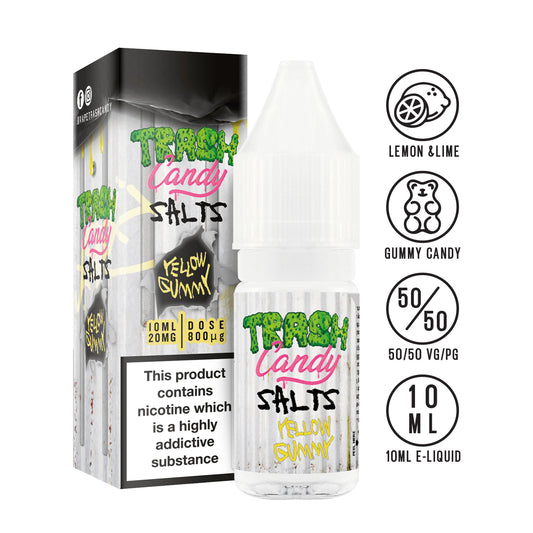 Trash Candy Gummy Edition - Yellow 10ml Nic Salt - The Ace Of Vapez