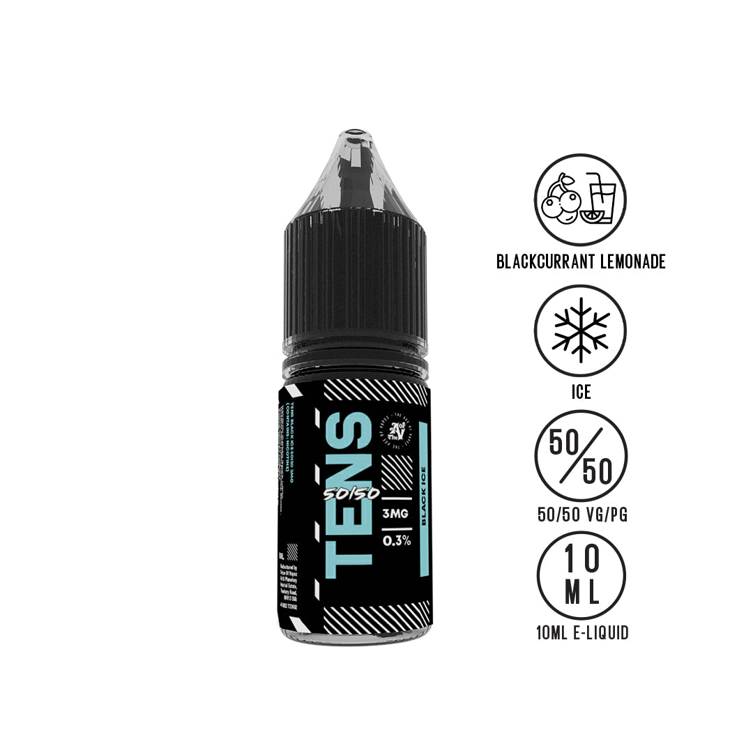 Tens Black Ice 10ml - The Ace Of Vapez