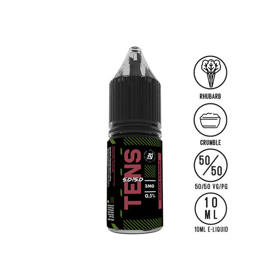 Tens Rhubarb Crumble 10ml - The Ace Of Vapez