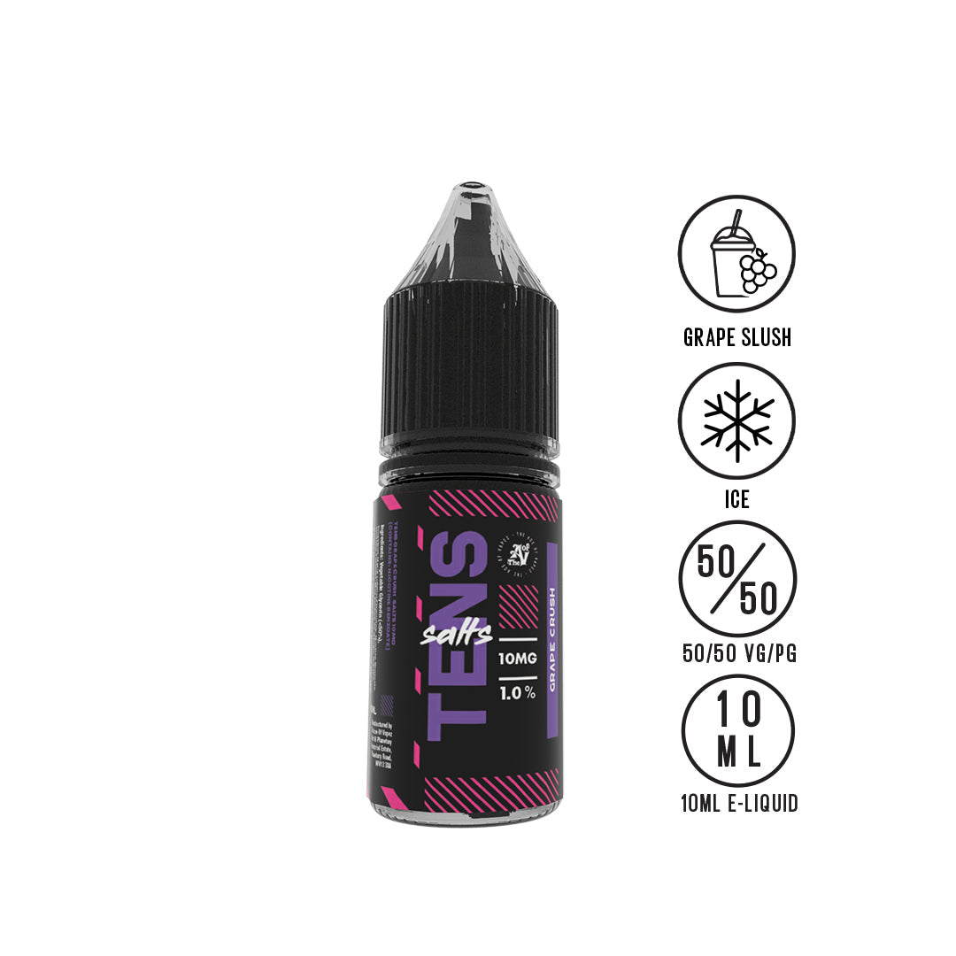 Tens Salt Grape Crush 10ml - The Ace Of Vapez